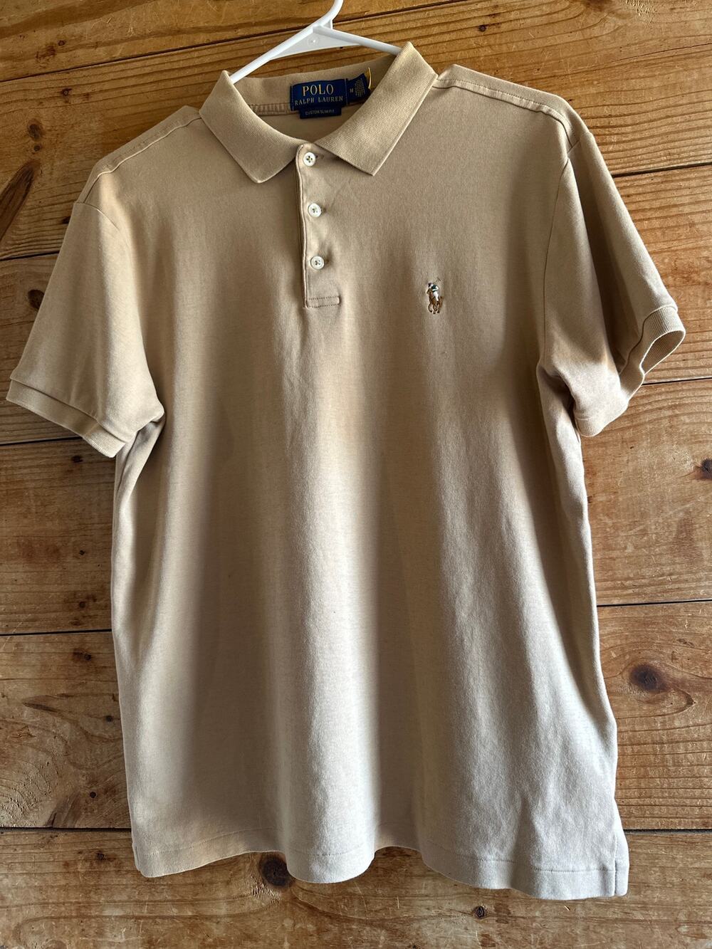 Polo Ralph Lauren Khaki Short Sleeve Polo